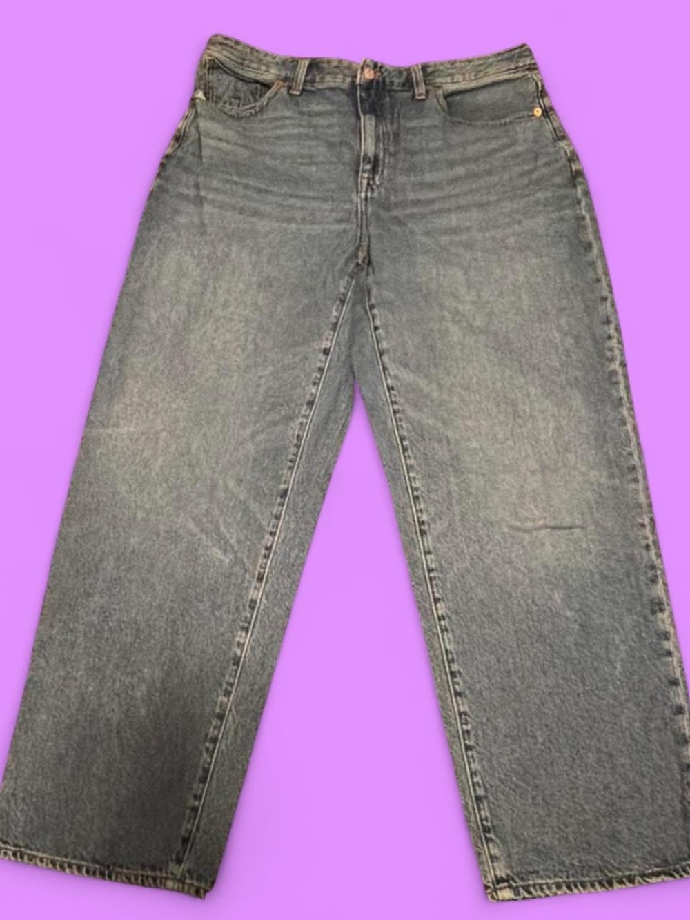 Madewell Curvy Baggy Straight Jeans -  Classic Blue